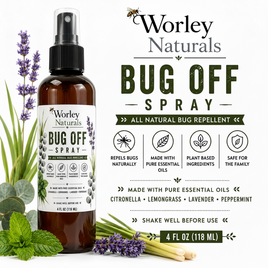 8 oz Bug Off Spray - All Natural Bug Repellent