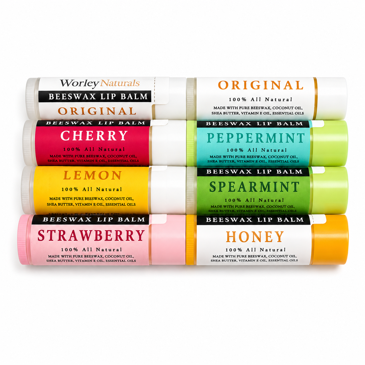 4 Pack - Beeswax Lip Balm