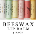 3 Pack - Beeswax Lip Balm